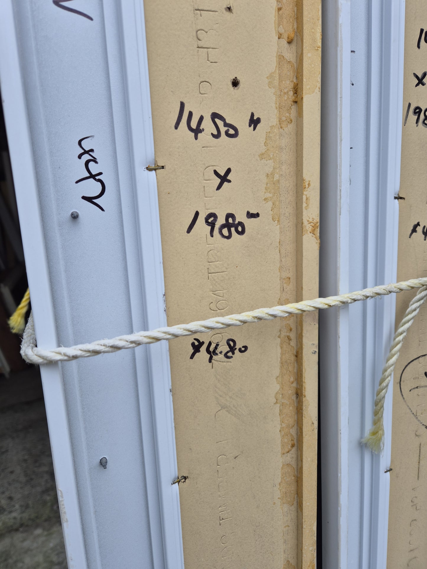 White Aluminium Window 1450 H x 1980 W #2156