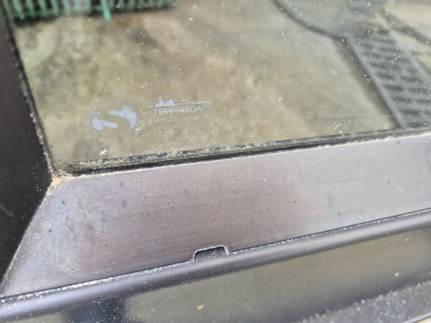 Bronze Bifolding Door with Access Door 2 m H x 2.4 m W #2235 - Folds flush