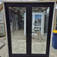 Double Glazed White and Black French Door 2000 H x 1590 W #2243
