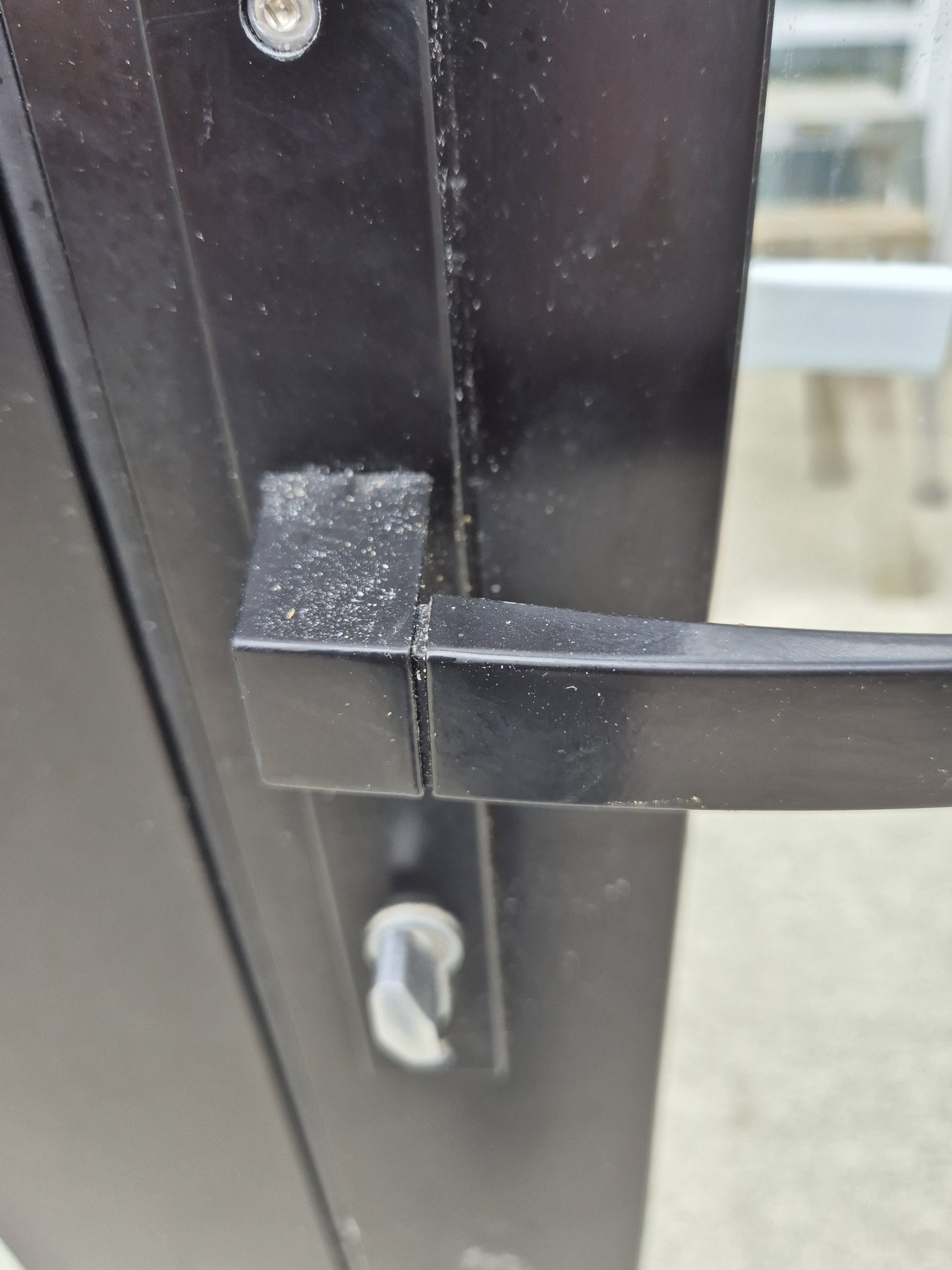 Double Glazed White and Black French Door 2000 H x 1800 W #2244