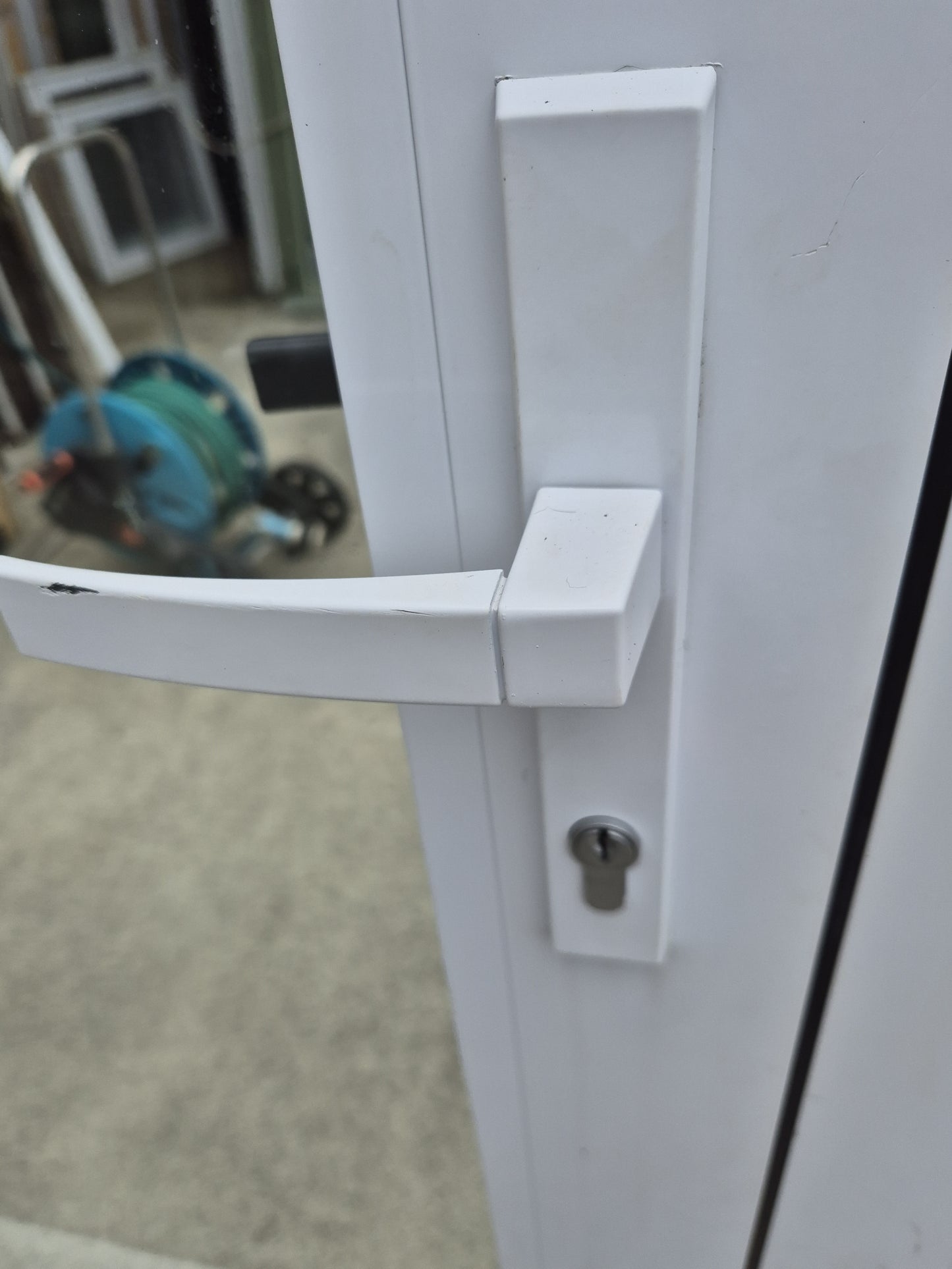 Double Glazed White and Black French Door 2000 H x 1800 W #2244