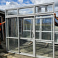 Silver Pearl Ranchslider with 3 opening toplight 2300 H x 2425 W #RSC4