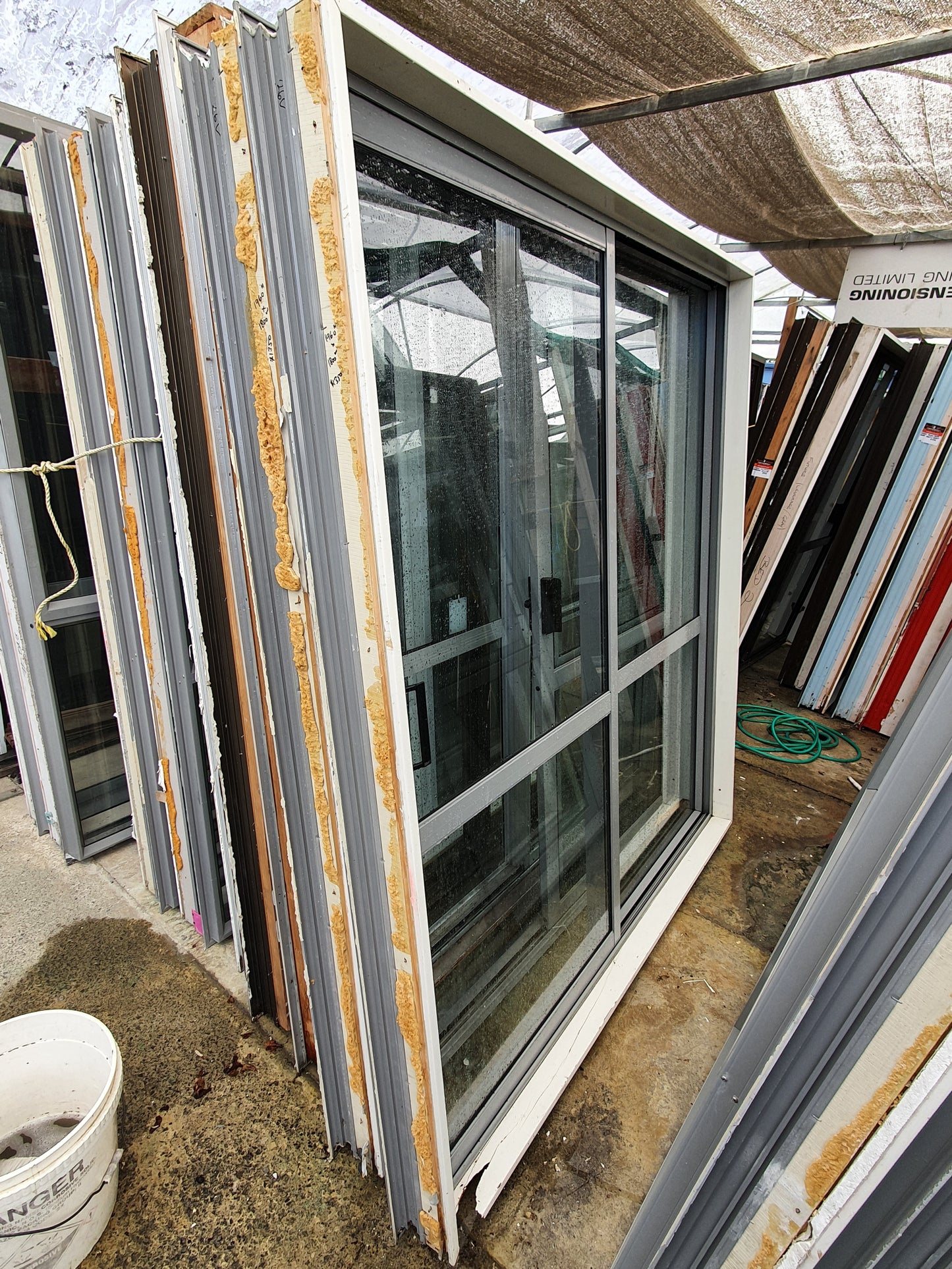 Sandstone Grey Ranchslider 1960 H x 1800 W #RS126