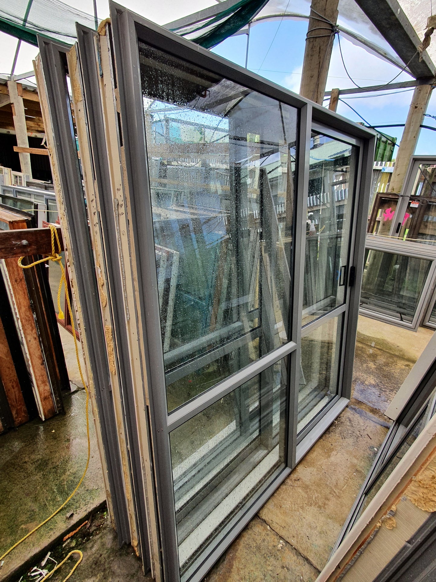 Sandstone Grey Ranchslider 1960 H x 1800 W #RS126