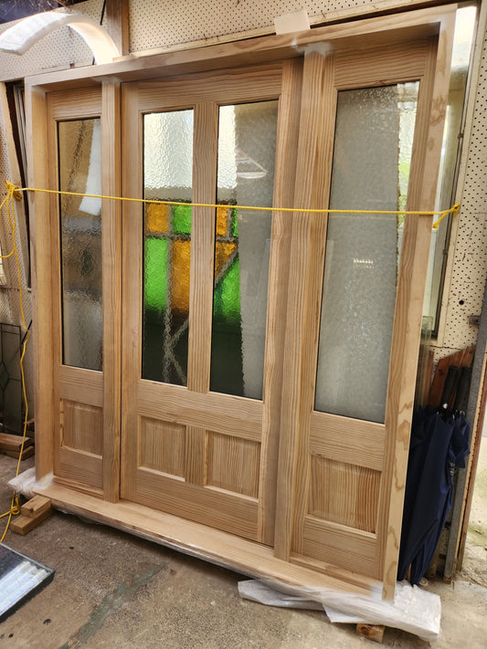 BRAND NEW Double Glazed Wooden Entranceway 2045 H x 1800 W #DG036