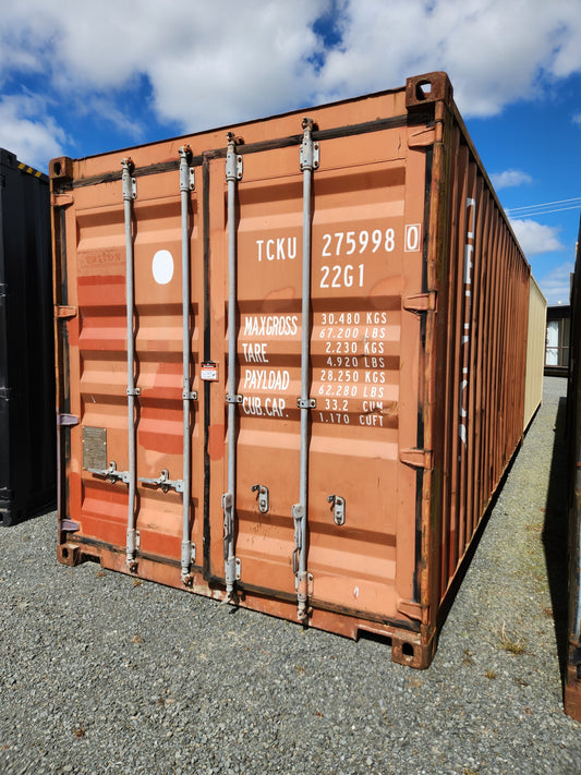 B Grade Dry Red 20ft Shipping Container