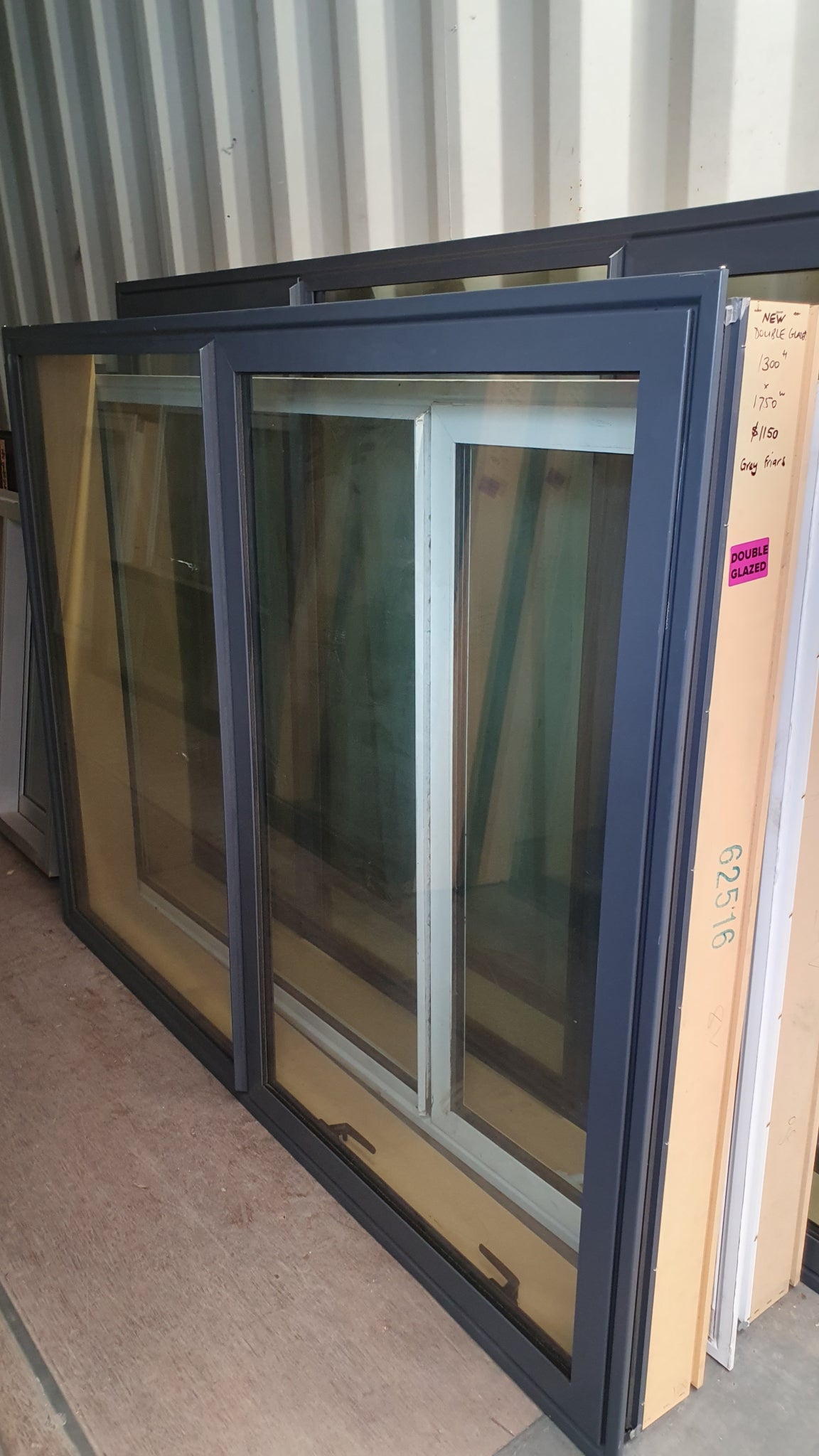 NEW DOUBLE GLAZED GREY FRIARS 1300 H x 1750 W #DGb