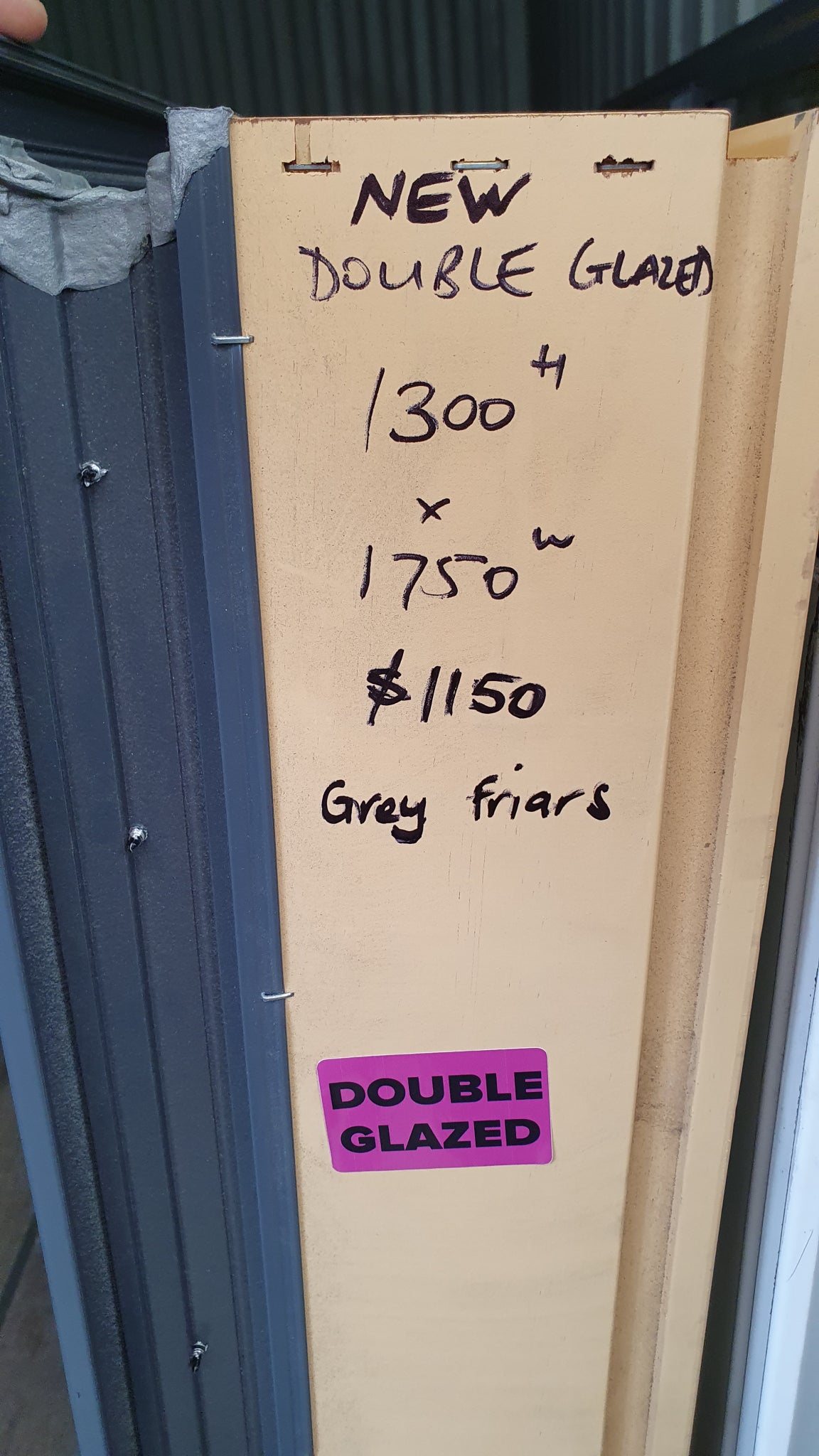 NEW DOUBLE GLAZED GREY FRIARS 1300 H x 1750 W #DGb
