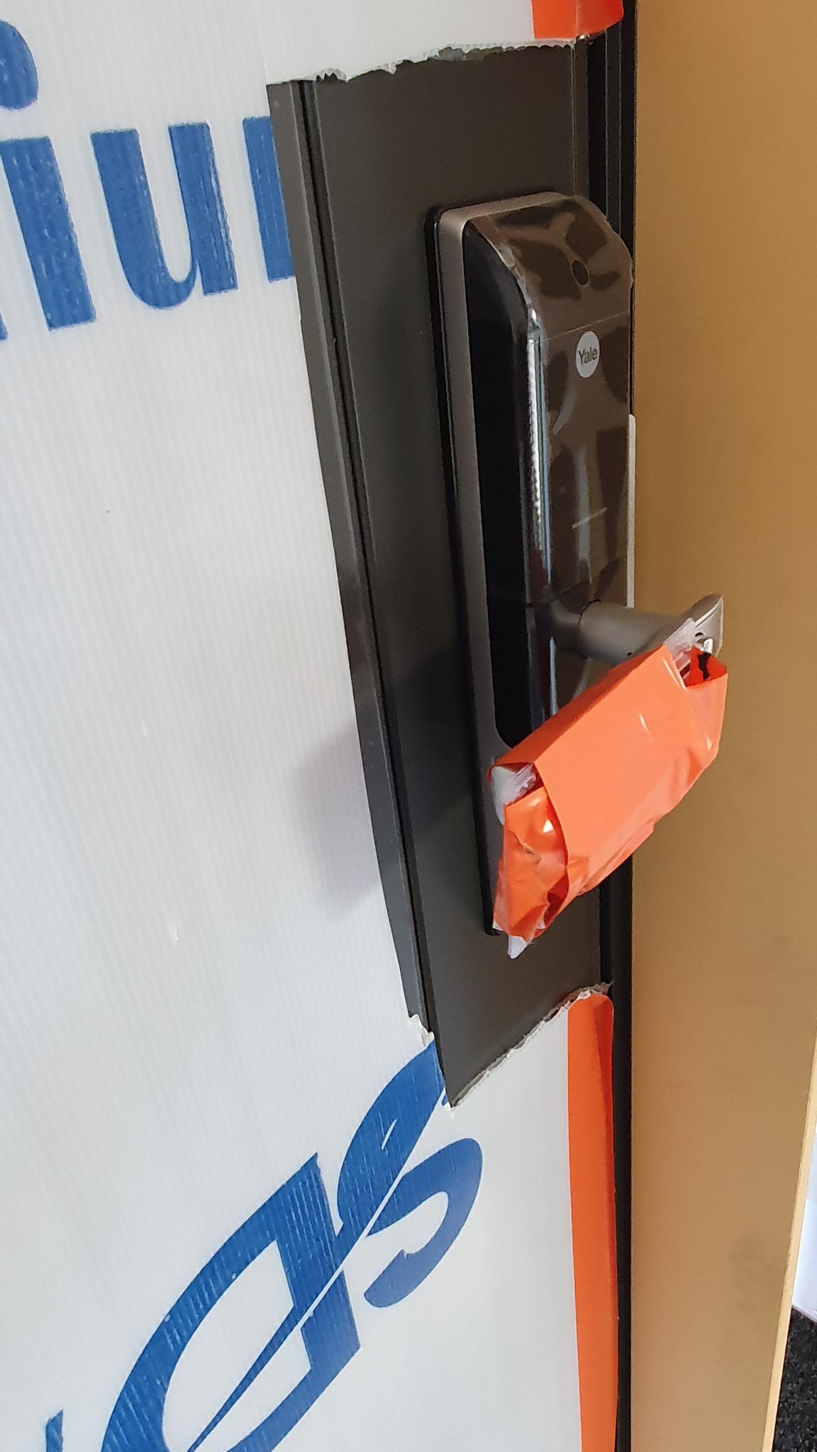 NEW Ironsand Solid Exterior door with new Yale digital door lock