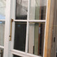 Colonial 8 lite Cedar French doors with window 2025 H x 1915 W #F1