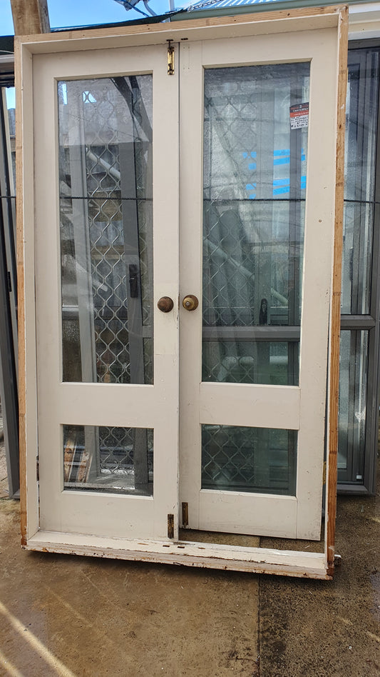 Wooden French doors 2020 H x 1245 W #F3