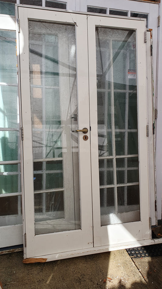Cedar French doors, S.s hinges 2090 H x 1185 W #F2
