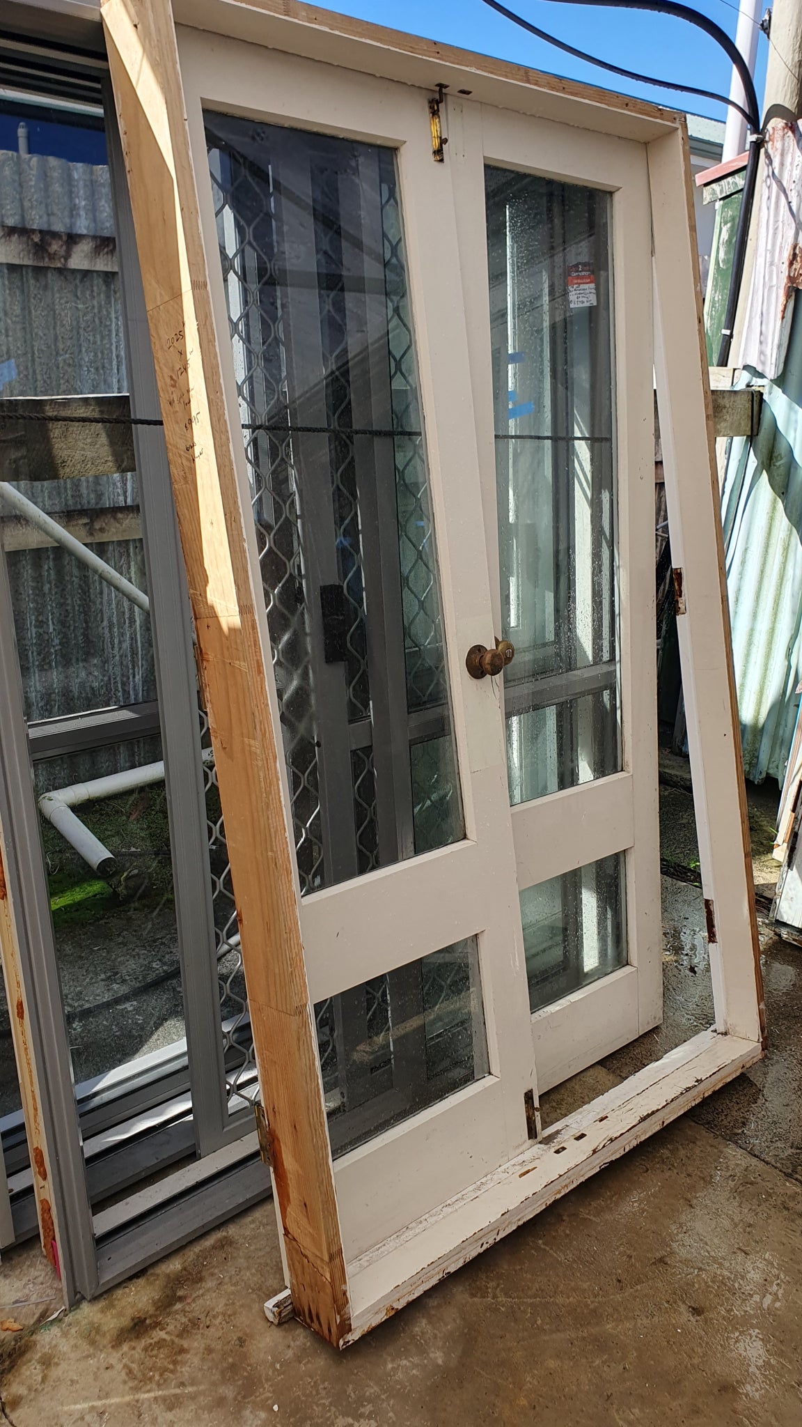 Wooden French doors 2020 H x 1245 W #F3