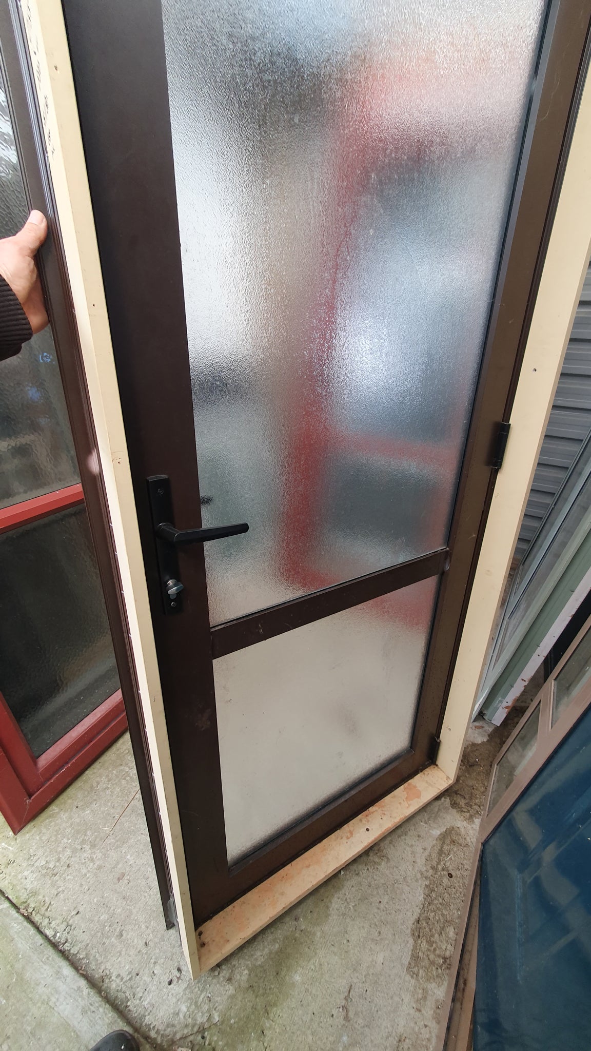 Near new Door single glazed 2155 H x 880 W #D1