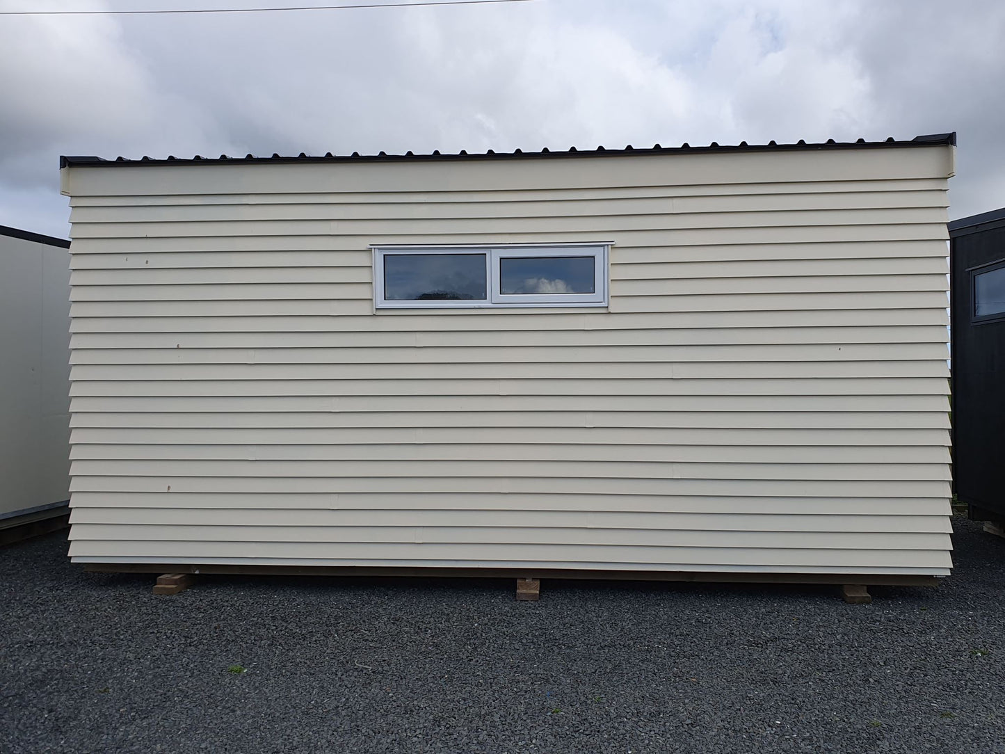 Ready now! NEW Weatherboard Portable building 6 x 3 m Double Glazed Joinery