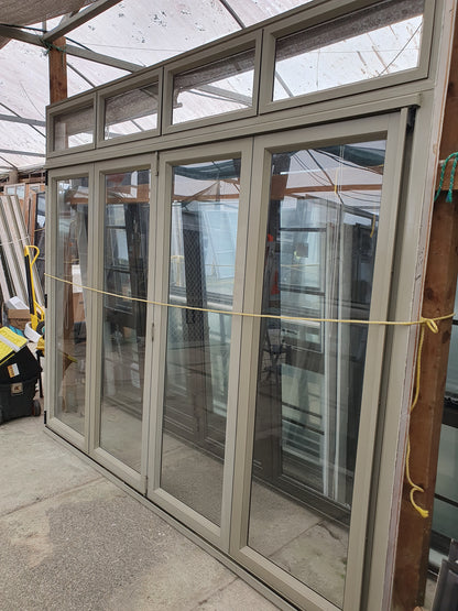 Bifolding doors with opening windows 2.4 H x 2.8 W + other matching Doors