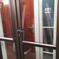 Bronze door with opening window sidelight 2m H x 1320 W