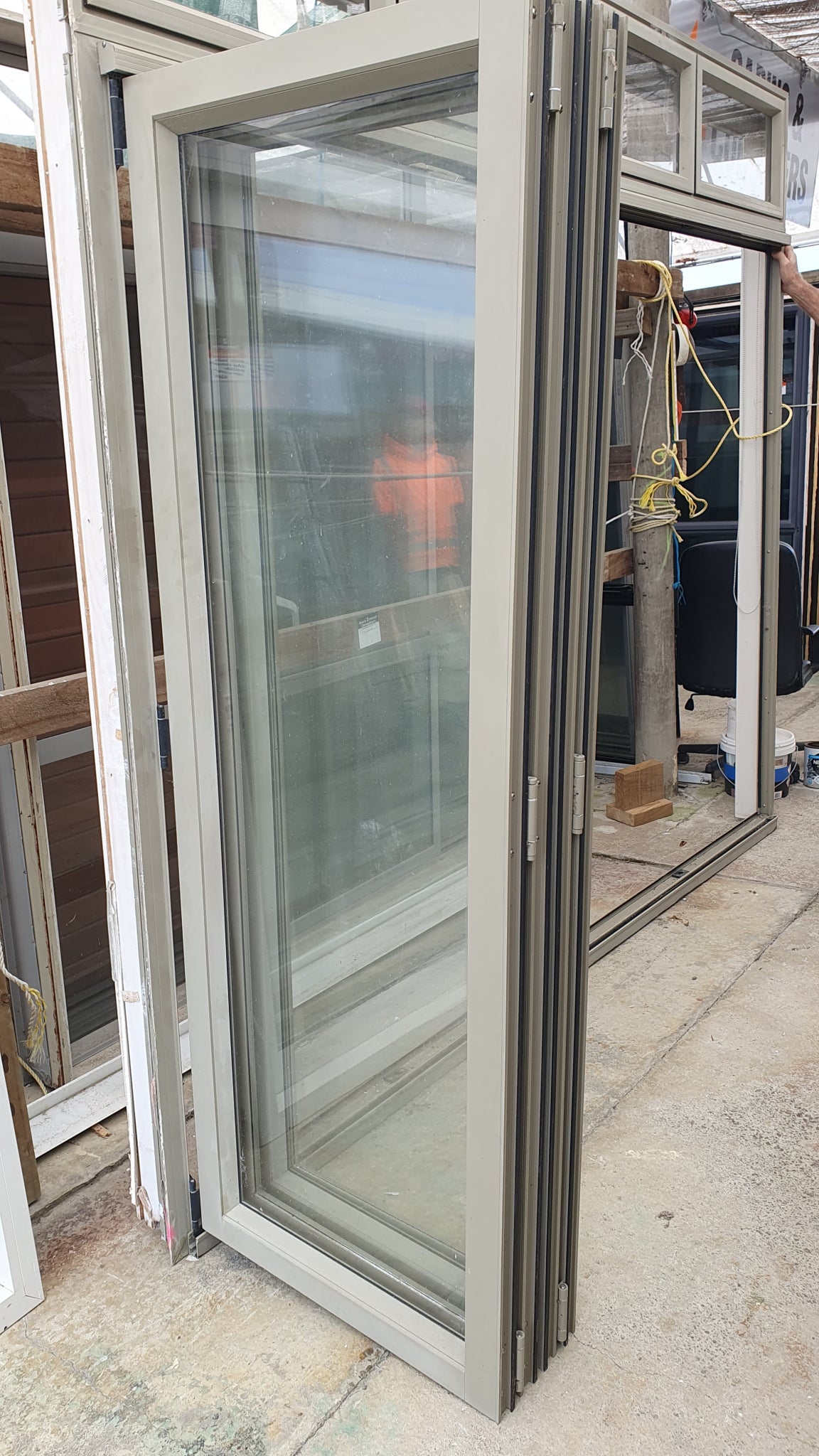 Bifolding doors with opening windows 2.4 H x 2.8 W + other matching Doors