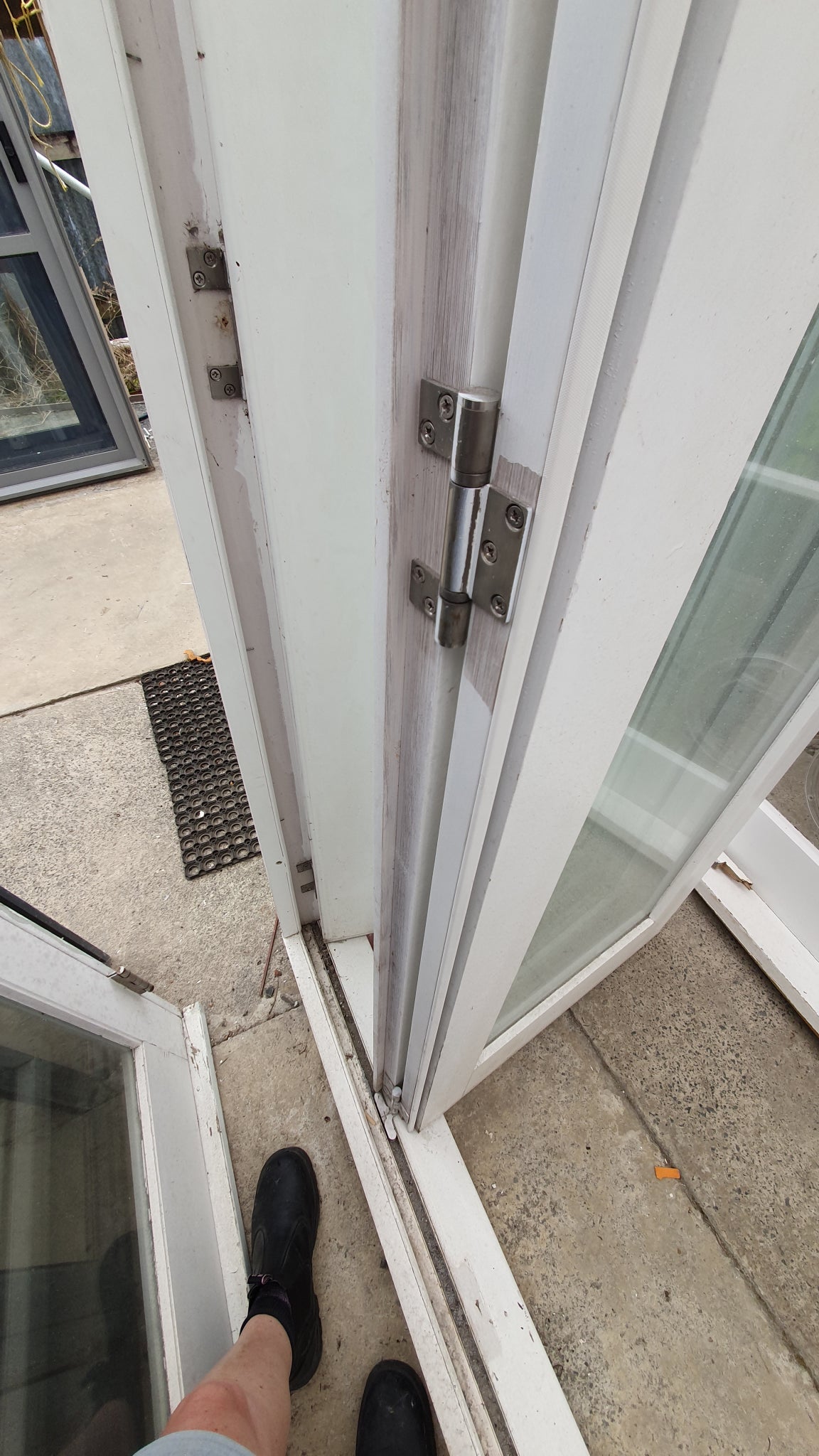 Double Glazed Cedar Bifold Door 2225 H x 2590 W #BDE2 Stainless Steel Hinges