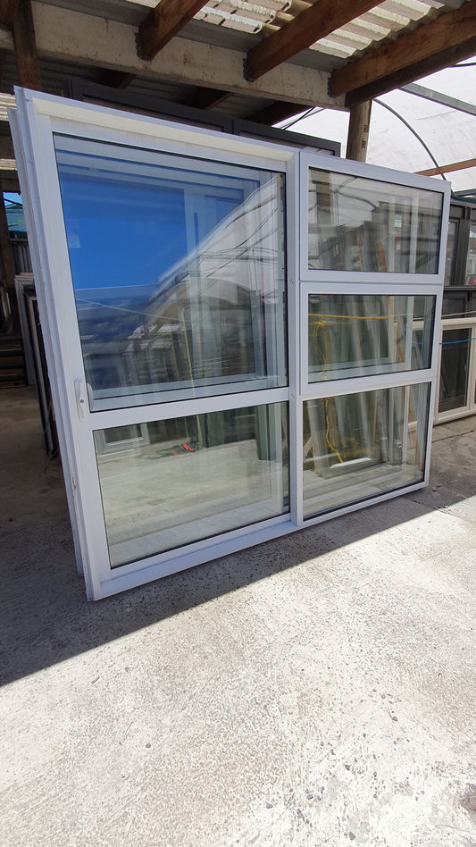 White Double Glazed Ranchslider 2 H x 2.4 W (3 available)