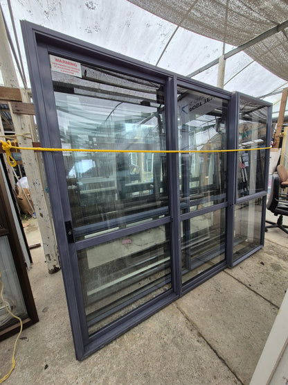 Denim Blue Stacker Slider with Opening Window 2 m H x 2.6 m W #R1923 & matching windows