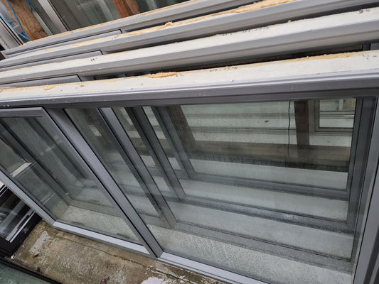 House Lot of Grey Aluminium Joinery: 1 x Ranchslider, 1 x Door & 8x windows