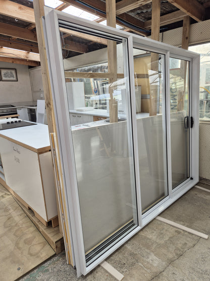 NEW White Stacker Sliding Door 2 H x 2.4 W, R-L opening #R1948