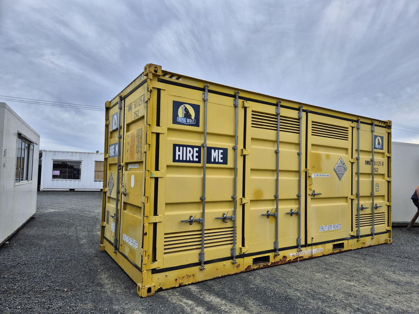20FT DANGEROUS GOODS CONTAINER, SIDE OPENING, GD COND