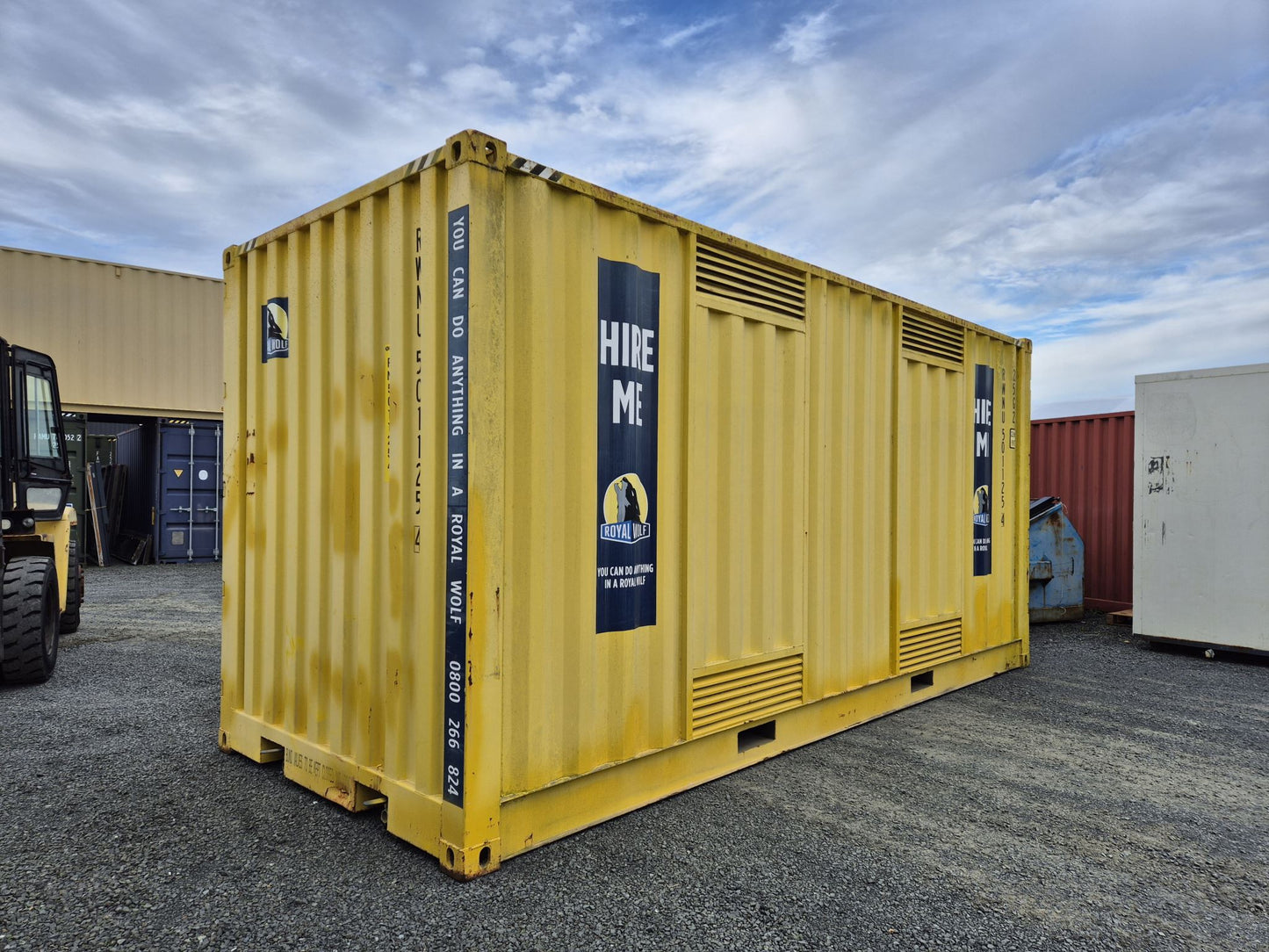20FT DANGEROUS GOODS CONTAINER, SIDE OPENING, GD COND