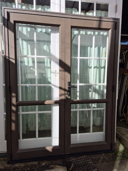Aluminium French doors 2 H x 1.55 W see matching joinery also available