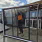 Ranchslider with opening window 2 H x 2.4 W