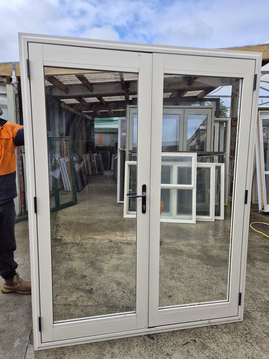 Cream French Doors 2 H x 1550 W good cond.