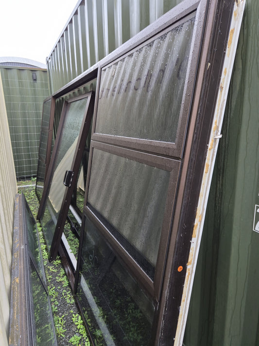 DOUBLE GLAZED Bi PART Sliding door with opening windows 2 H x 4.8W