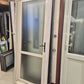 Aluminium PA Door, Obscured glass, opens outwards  2.1 H x 840 W #1996