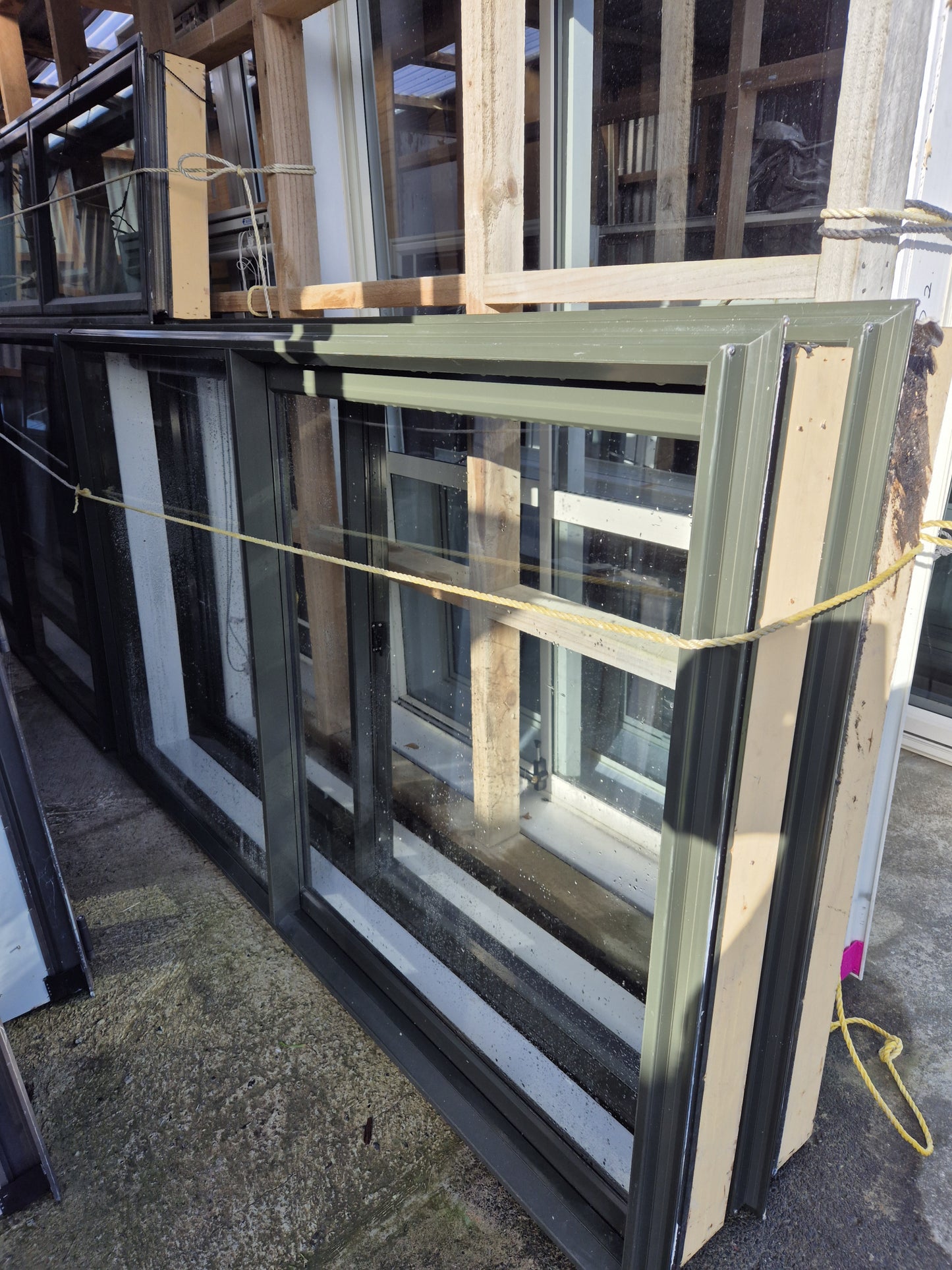 Karaka Green Sliding window 1.2 H x 2 W (3 available)