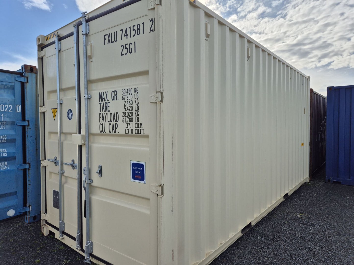 NEW, 1 TRIP, 20FT HIGH CUBE, DOUBLE DOORS BOTH ENDS