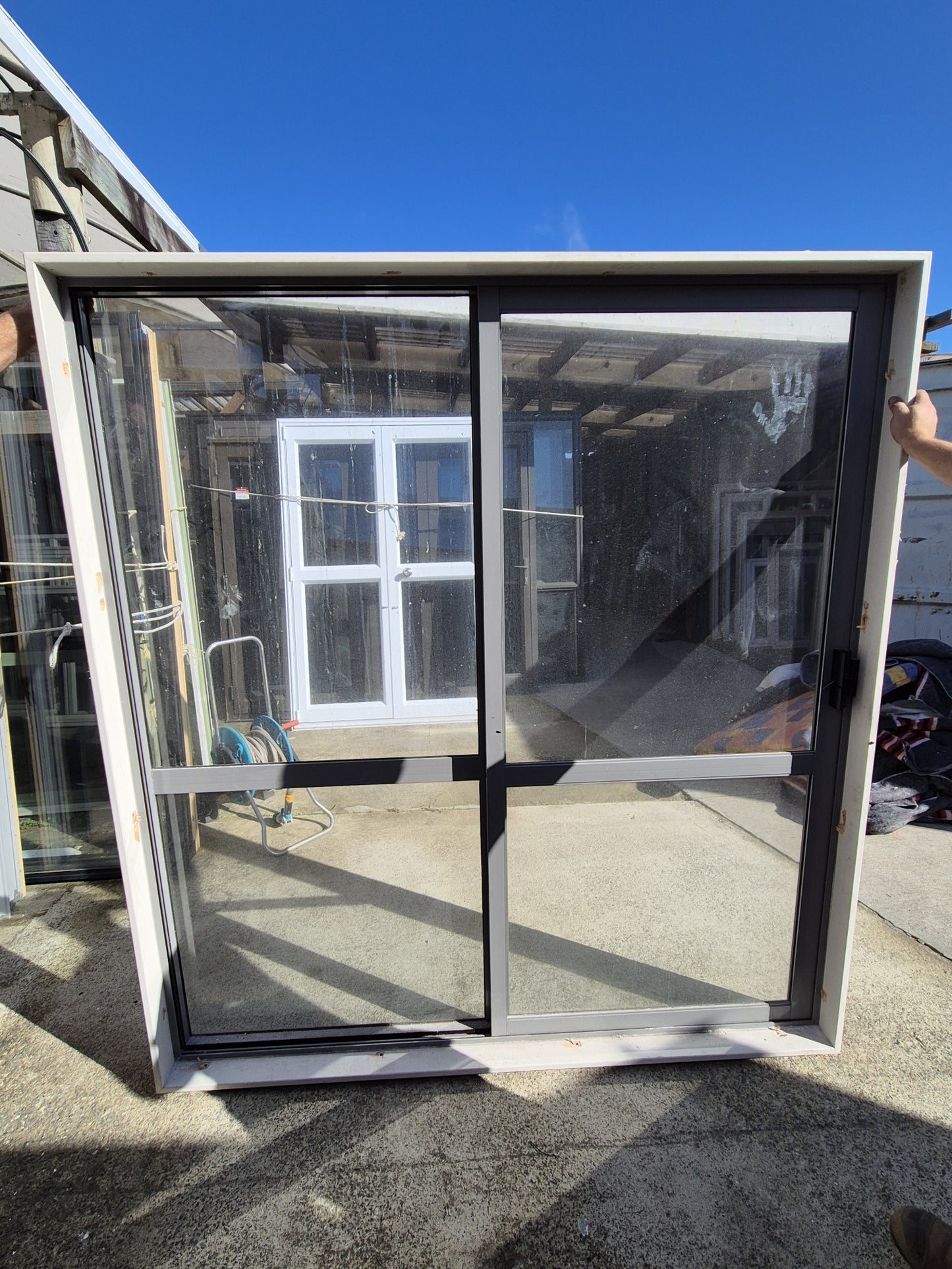 Sandstone Grey Ranchslider 1960 H x 1800 W #2035