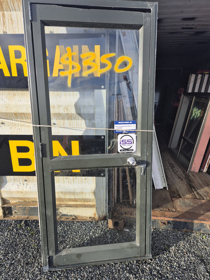 Karaka Green Aluminium door 2000 H x 880 W