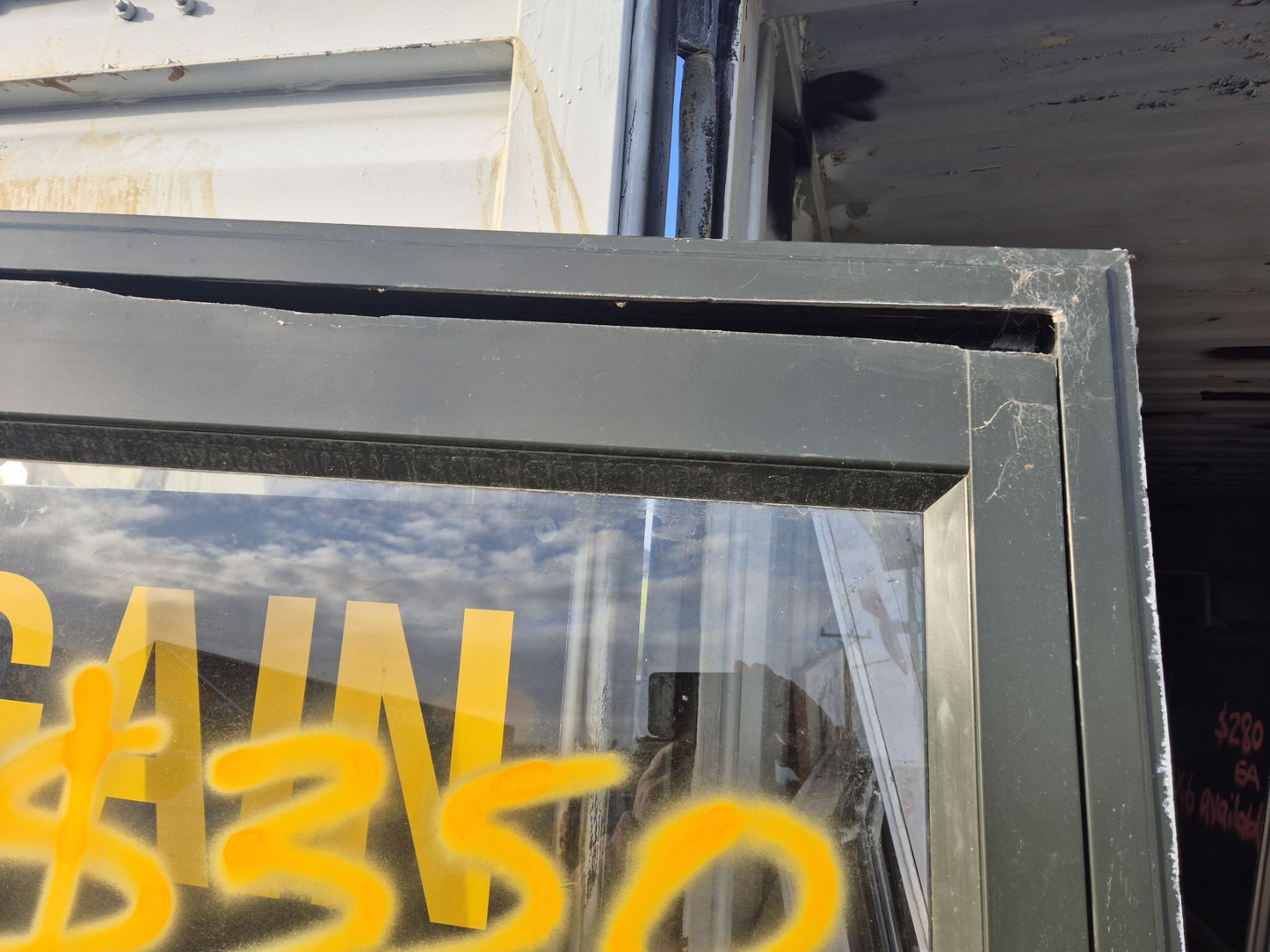 Karaka Green Aluminium door 2000 H x 880 W