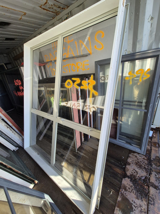 Aluminium window 2 H x 1.6 W, 2 opening windows (2 available) #2044