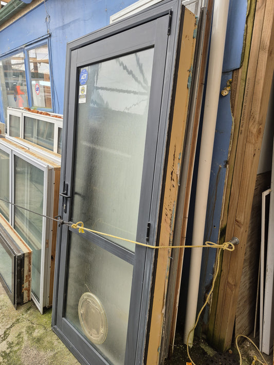 Single Aluminium Door opens outward 2 H x 880 W #2048