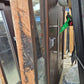 Beautiful Cedar Entrance door with sidelights 2200 H x 1920 W #2065