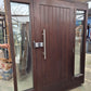 Beautiful Cedar Entrance door with sidelights 2200 H x 1920 W #2065