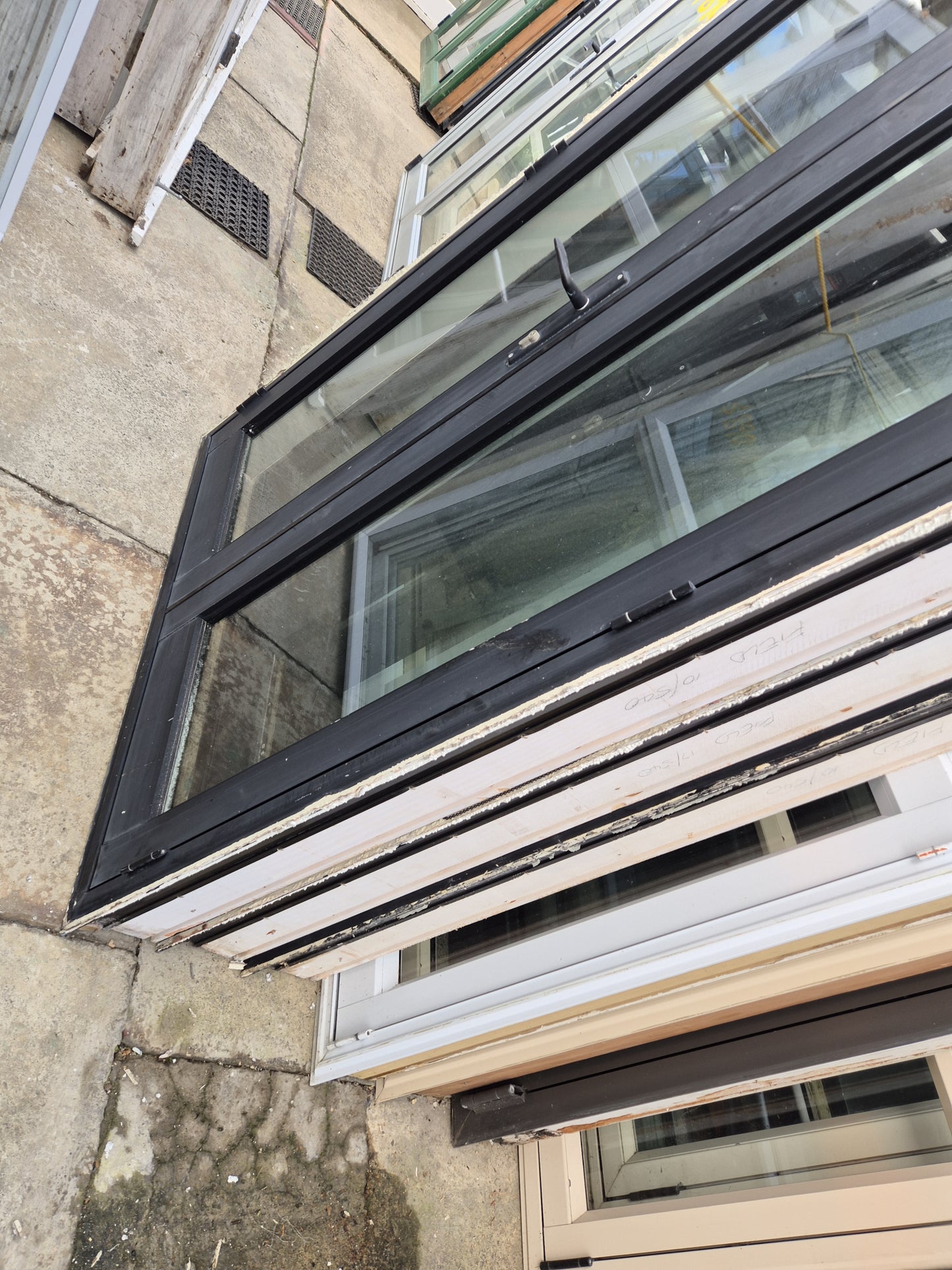 Black French Doors 2 H x 1.2 W (3 sets available + more joinery) #2050