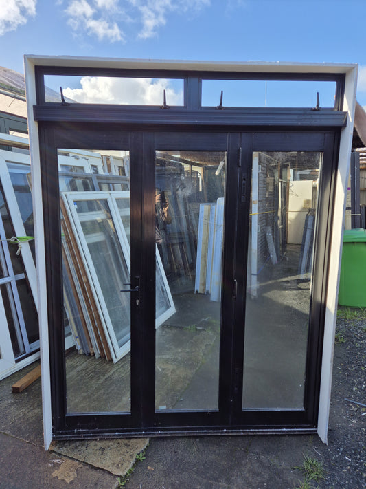 Black Bifolding doors 2/2.3 H x 1.8W #2063 see matching joinery