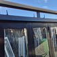 Black Bifolding doors 2/2.3 H x 1.8W #2063 see matching joinery