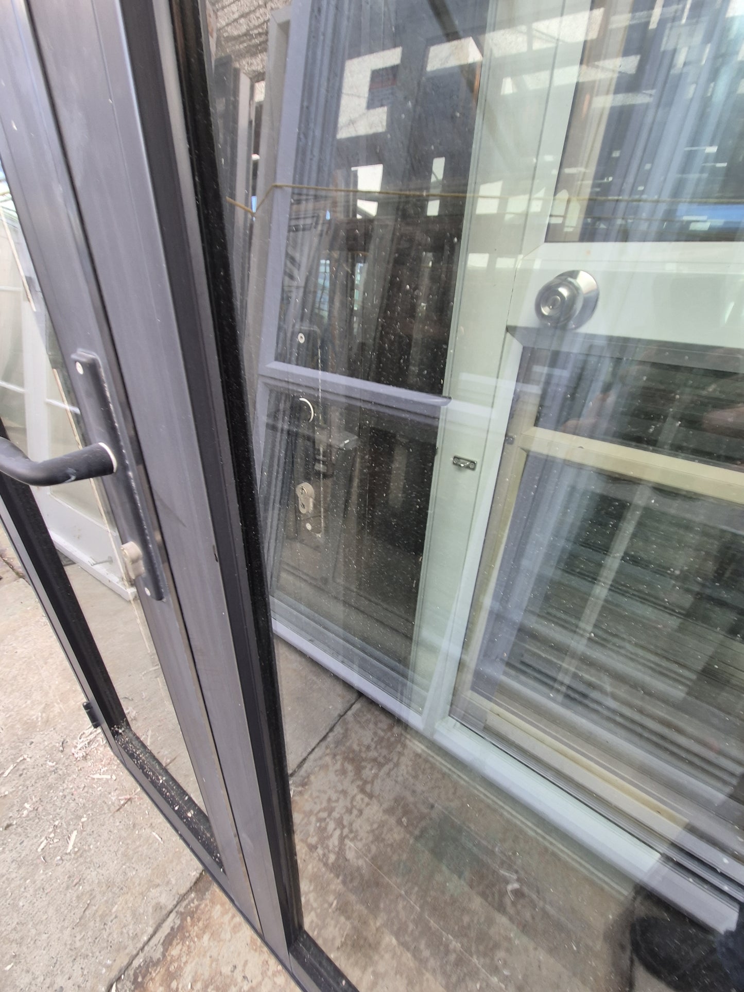 Black French Doors 2 H x 1.2 W (3 sets available + more joinery) #2050