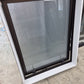 Bronze Double Glazed window, opaque glass, exc Cond 1 H x .8W #2056