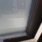 Bronze Double Glazed window, opaque glass, exc Cond 1 H x .8W #2056
