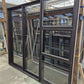 Modern Bronze Stacker Slider with windows 2135 H x 2400 W #2060